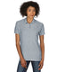 Gildan G728L - Women's Double Piqué Polo - Sport Gray