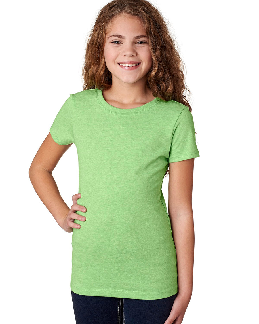 Girl's Youth Princess CVC T-Shirt - Apple Green