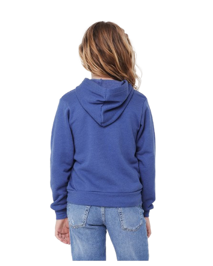 Youth Sponge Fleece Pullover Hoodie - Heather True Royal