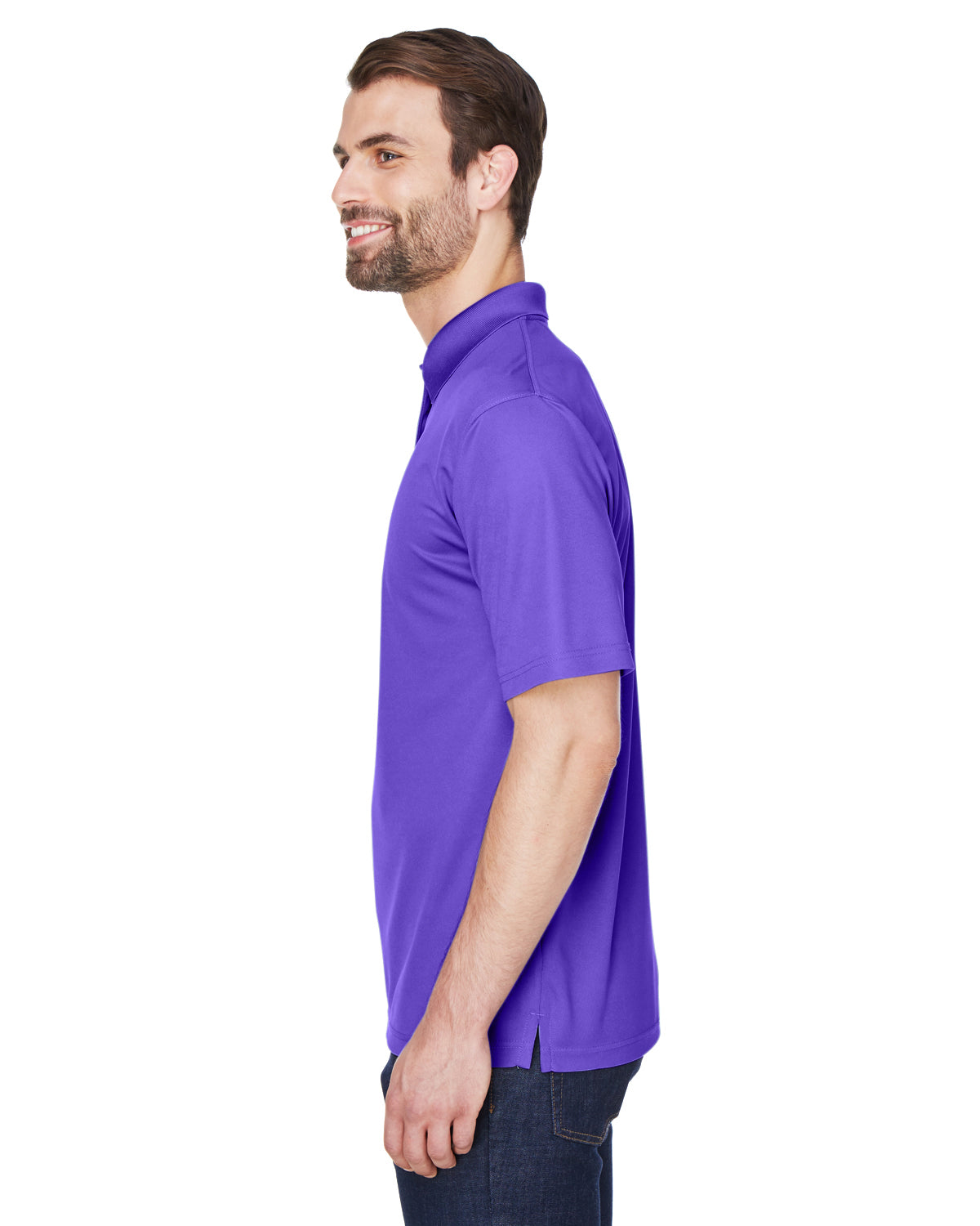 Men's Cool & Dry Mesh Piqué Polo - Purple
