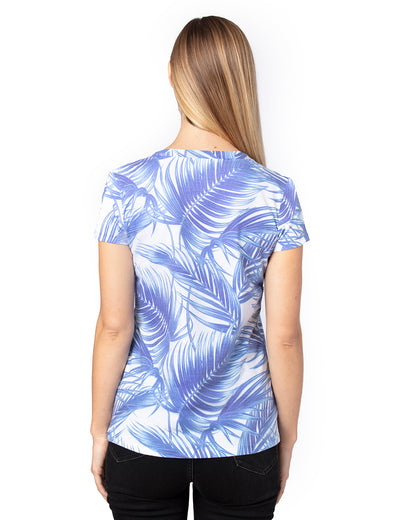Women's Ultimate V-Neck T-Shirt - Palm Paradise