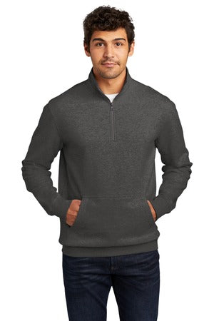 Unisex V.I.T. Fleece 1/4-Zip - Heather Charcoal