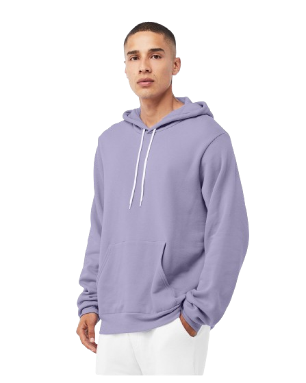Unisex Sponge Fleece Pullover Hoodie - Dark Lavender