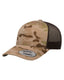Yupoong 6606 - Unisex Retro Trucker Cap - Multicam Arid / Brown