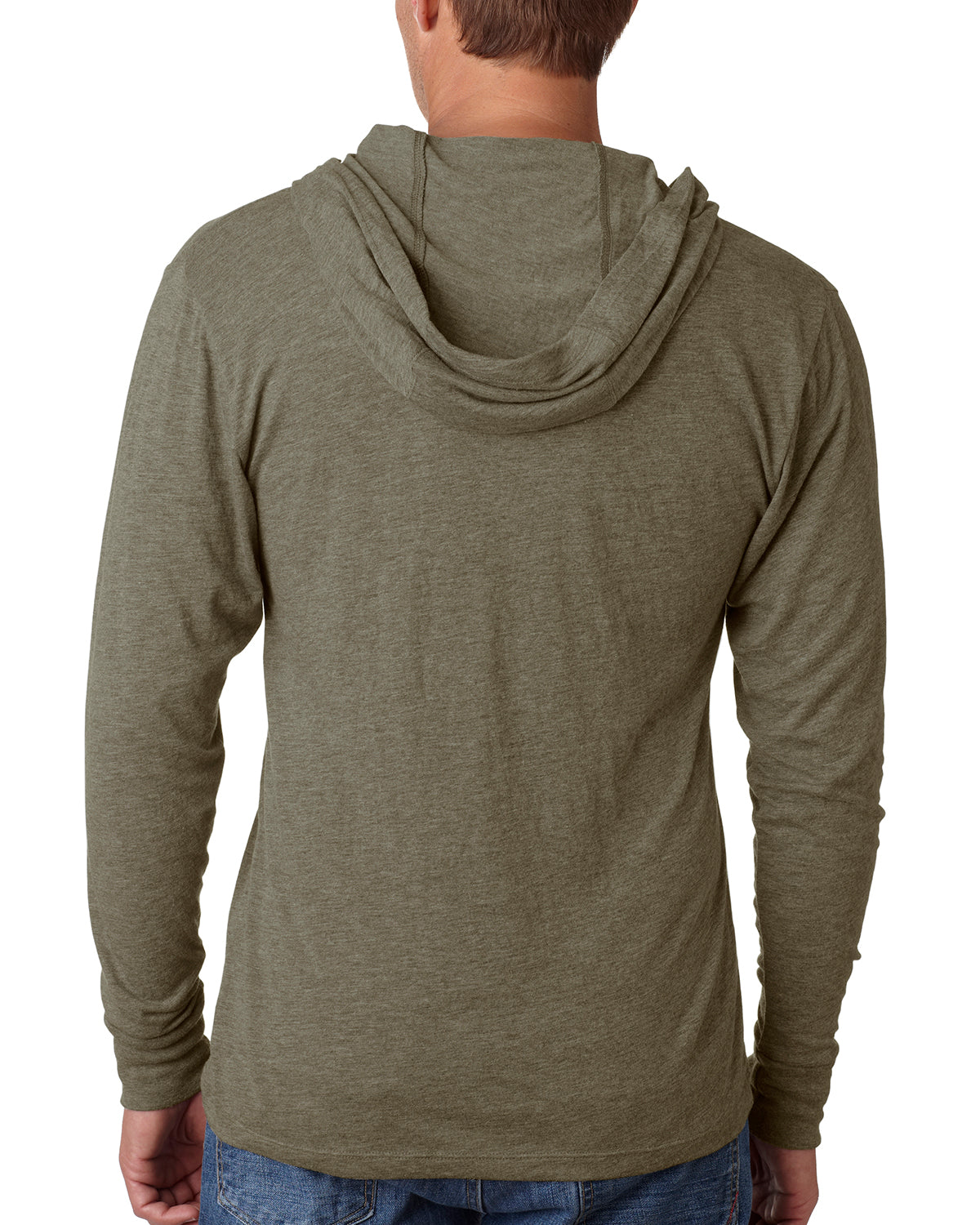 Unisex Triblend Long-Sleeve Hoodie - Venetian Gray