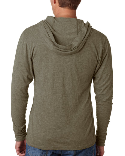 Unisex Triblend Long-Sleeve Hoodie - Venetian Gray