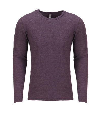 Men's Triblend Long-Sleeve Crew - Vintage Purple