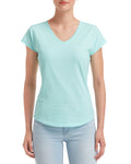 Women's Triblend V-Neck T-Shirt - Teal Ice