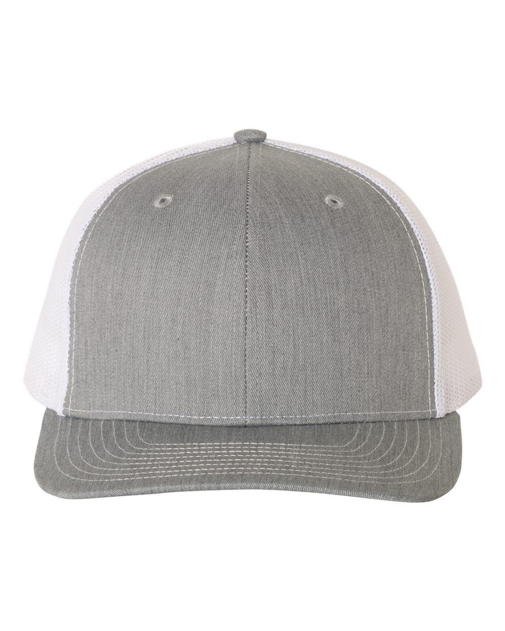 Snapback Trucker Cap - Heather Gray / White