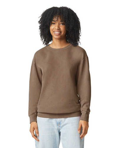 Unisex Lighweight Cotton Crewneck Sweatshirt - Espresso