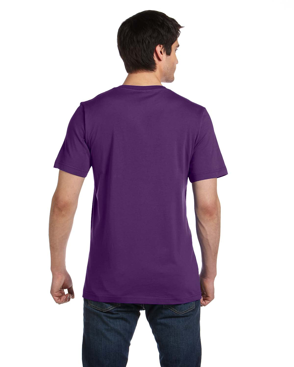 Unisex Jersey Short-Sleeve V-Neck T-Shirt - Team Purple