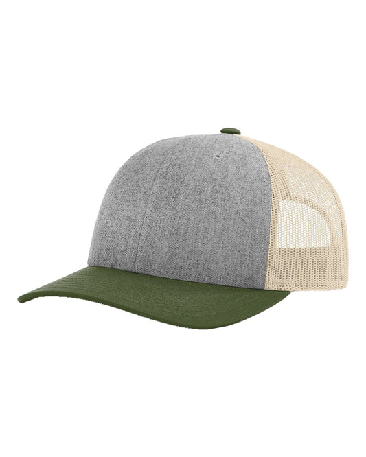 Low Pro Trucker Cap - Heather Gray / Birch / Army