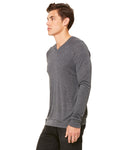 Unisex V-Neck Lightweight Sweater - Heather Dark Gray