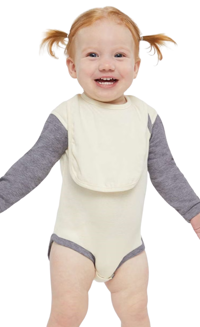Infant Long-Sleeve Bodysuit - Natural / Heather