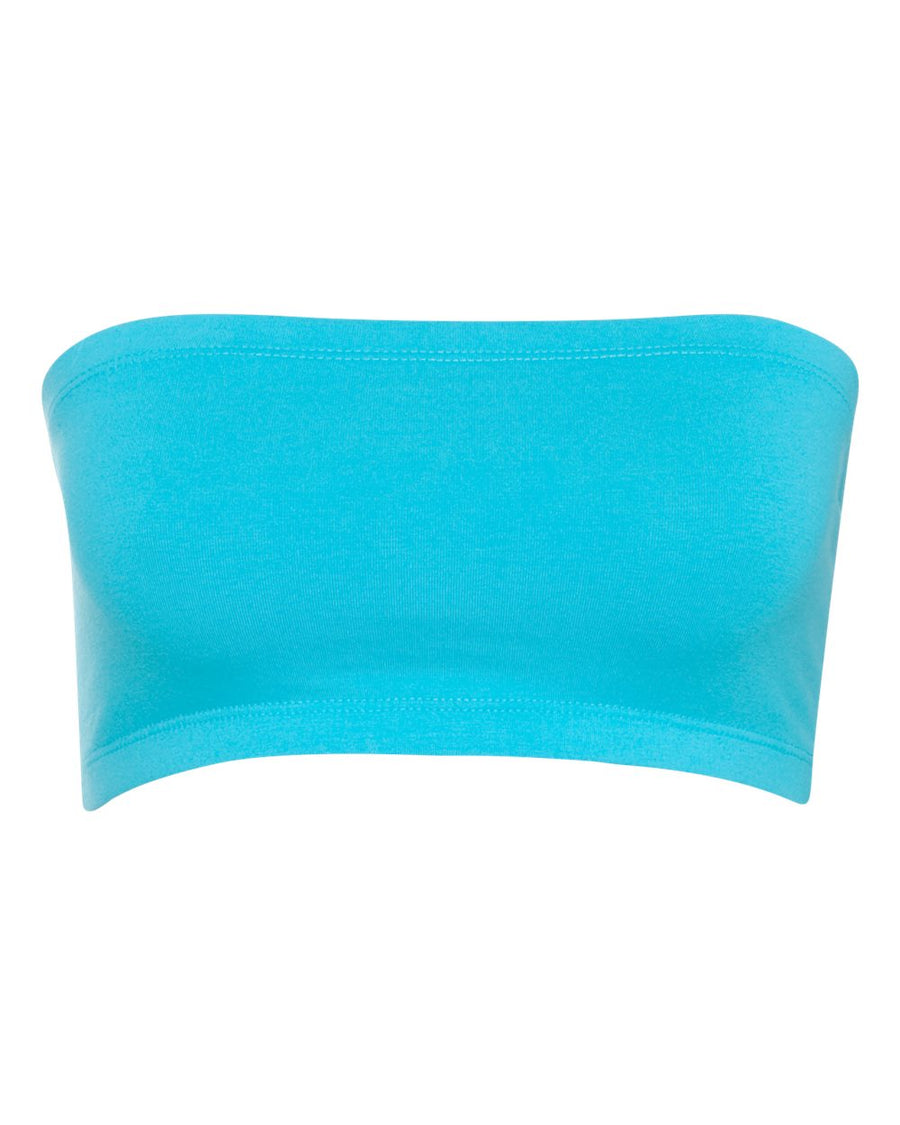 Women's Cotton Spandex Bandeau - Turquoise