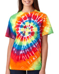 Unisex Multi-Color Spiral Short Sleeve T-Shirt - Michelangelo
