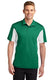 Sport-Tek ST655 - Men's Side Blocked Micropique Sport-Wick Polo - Kelly Gray / White