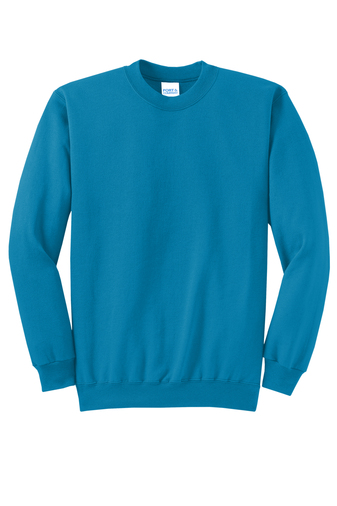 Unisex Core Fleece Crewneck Sweatshirt - Neon Blue