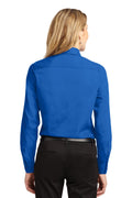 Women's Long Sleeve Easy Care Shirt - Strong Blue