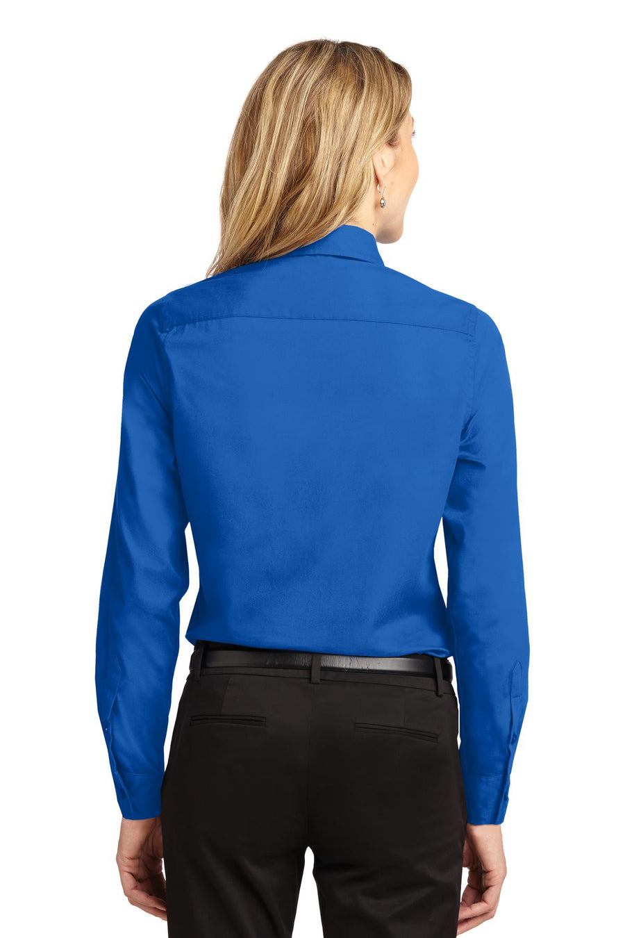 Women's Long Sleeve Easy Care Shirt - Strong Blue