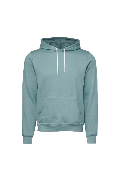 Unisex Sponge Fleece Pullover Hoodie - Heather Blue Lagoon