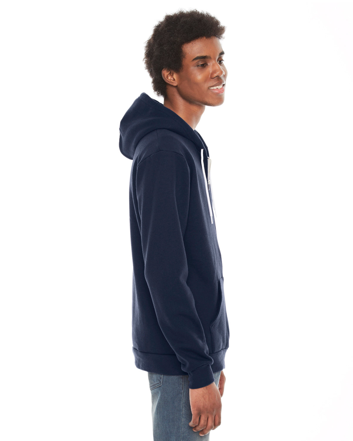 Unisex Flex Fleece Zip Hoodie - Navy