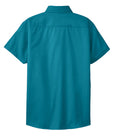 Women's Short Sleeve Easy Care Shirt - Teal Green