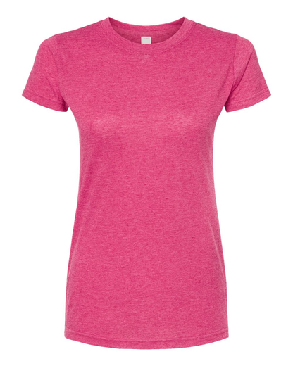 Women's Poly-Rich Slim Fit Tee - Heather Fuchsia