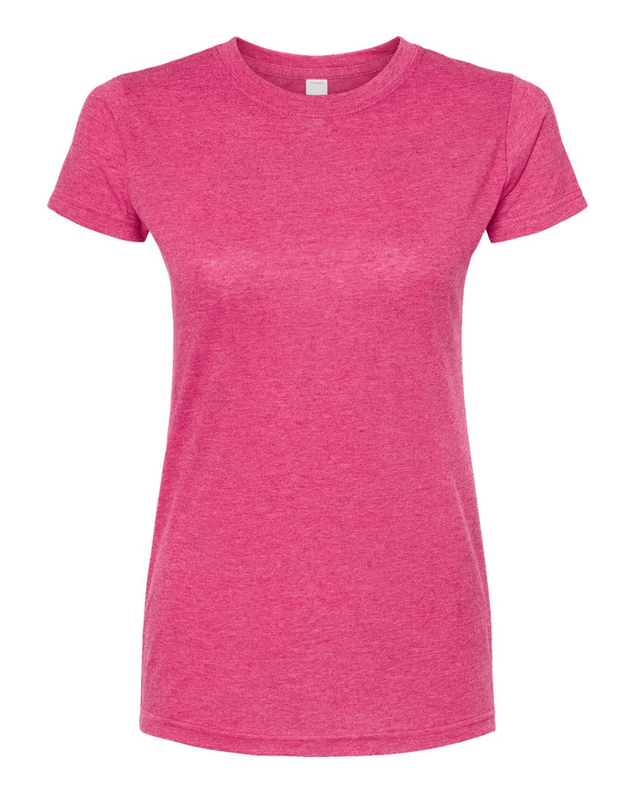Women's Poly-Rich Slim Fit Tee - Heather Fuchsia