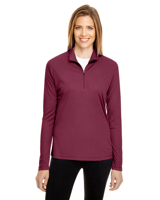 Women's Zone Performance Quarter-Zip - Sport Maroon