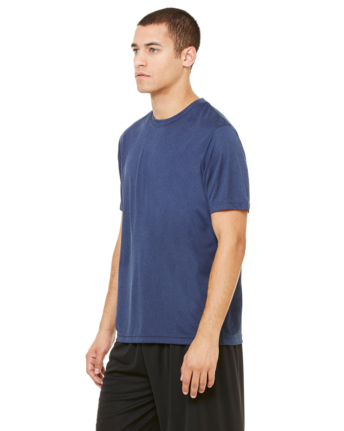 Unisex Performance Short-Sleeve T-Shirt - Heather Navy