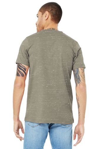 Unisex Jersey Short-Sleeve V-Neck T-Shirt - Stone Marble