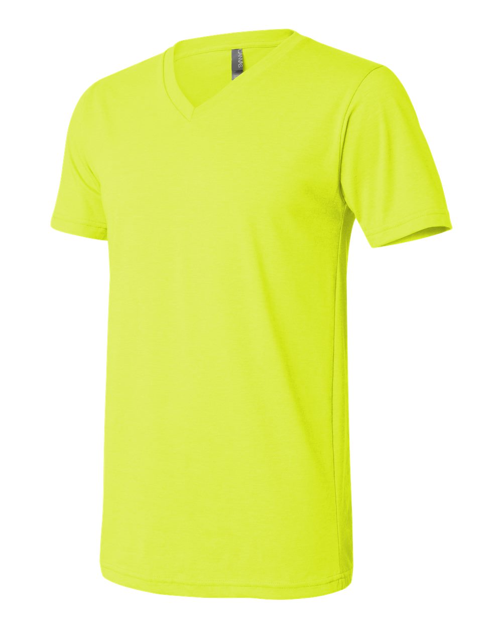 Unisex Jersey Short-Sleeve V-Neck T-Shirt - Neon Yellow