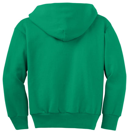 Youth Core Fleece Full-Zip Hoodie - Kelly