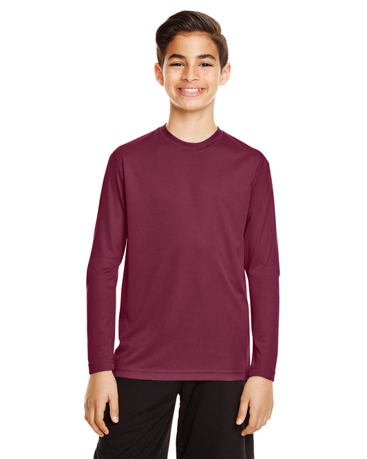 Youth Zone Performance Long-Sleeve T-Shirt - Sport Maroon