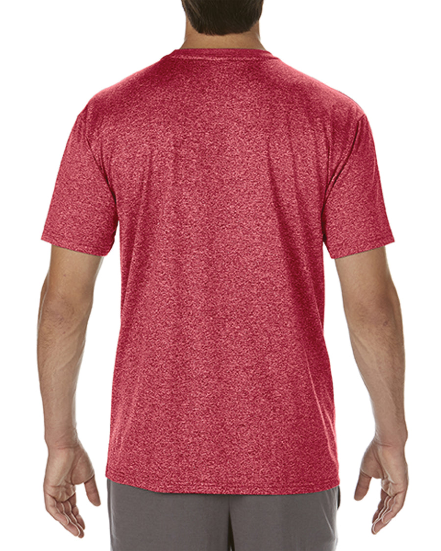 Unisex Performance��  Core T-Shirt - Heather Sport Scarlet Red