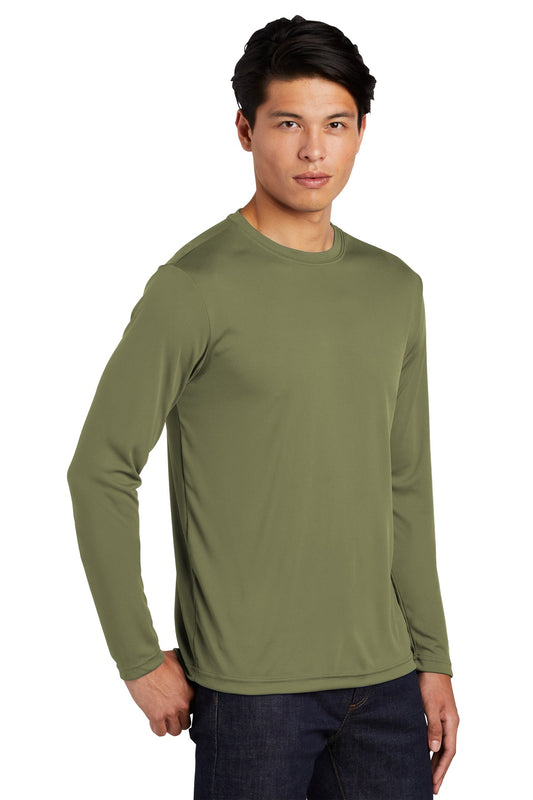 Unisex Long Sleeve PosiCharge Competitor Tee - Olive Drab Green