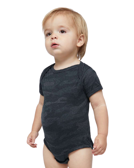 Infant Fine Jersey Bodysuit - Storm Camo