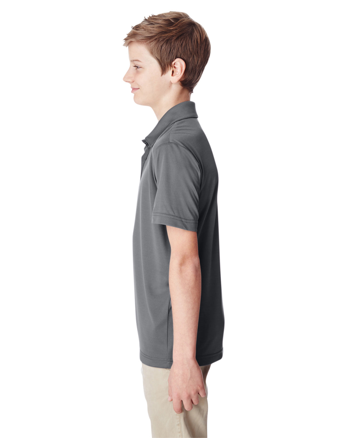 Youth Zone Performance Polo - Sport Graphite