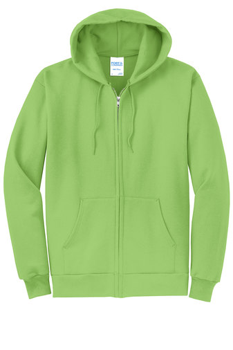 Unisex Core Fleece Full-Zip Hoodie - Lime