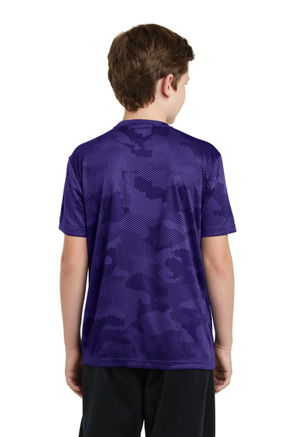 Youth CamoHex Tee - Purple