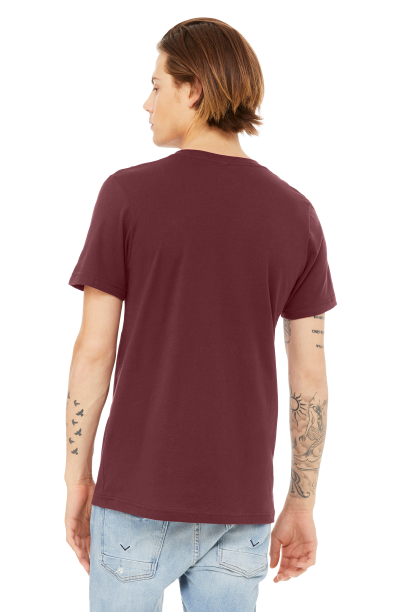 Unisex Jersey Short-Sleeve V-Neck T-Shirt - Maroon