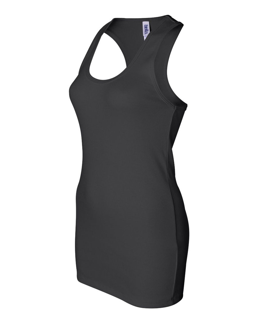Women’s 2X1 Rib Racerback Tank - Black