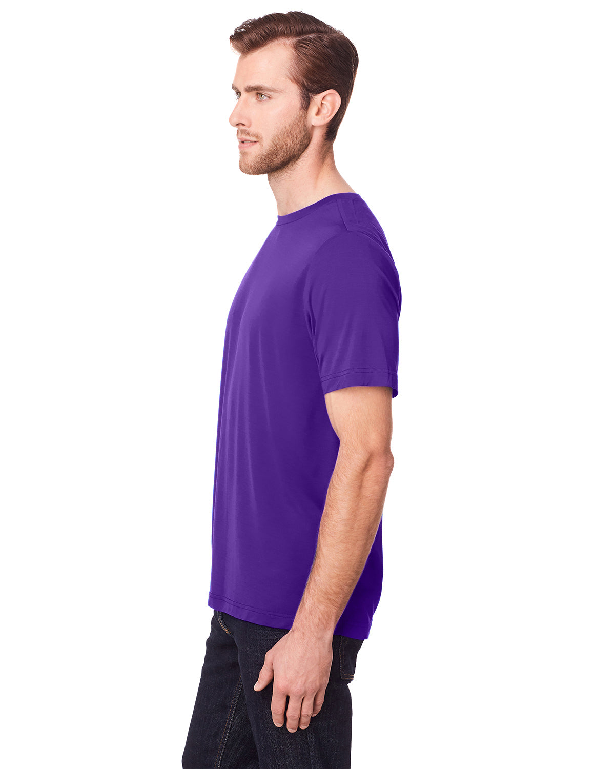 Unisex Fusion ChromaSoft™ Performance T-Shirt - Campus Purple