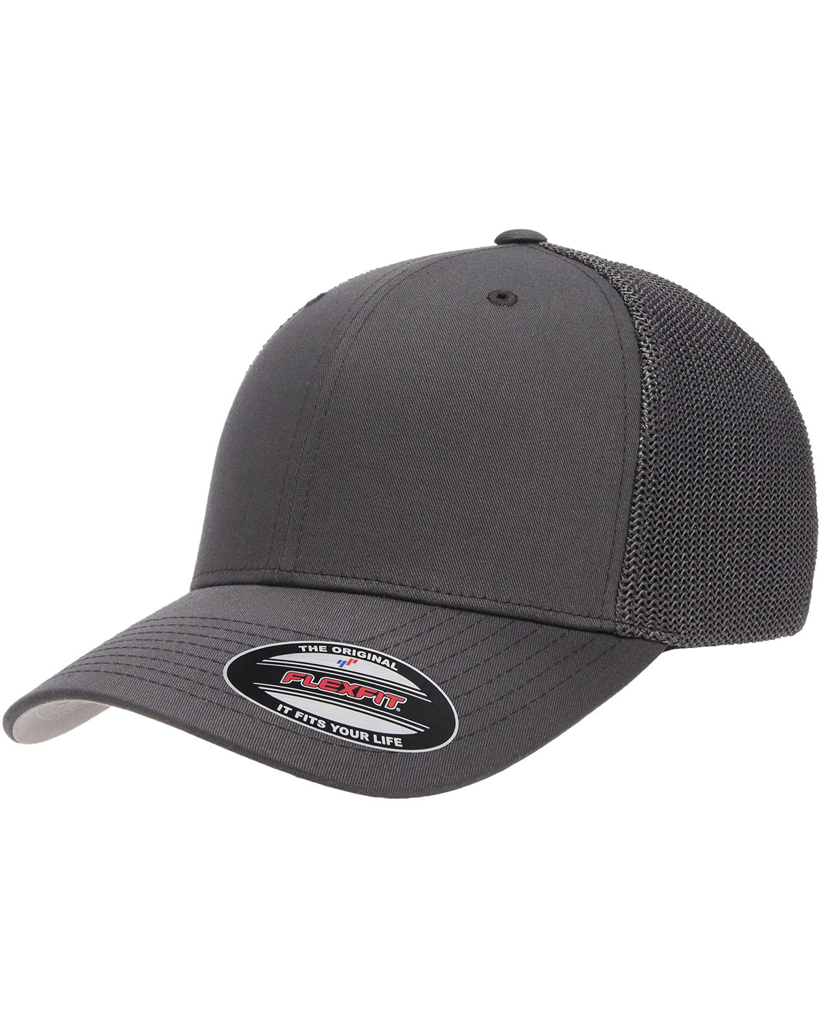 Unisex 6-Panel Trucker Cap - Charcoal