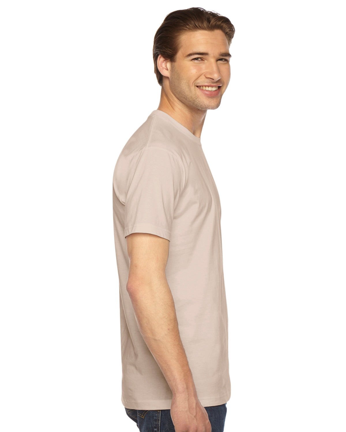 Unisex Fine Jersey Short-Sleeve T-Shirt - Creme