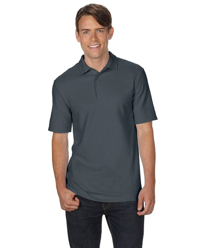 Unisex Double Piqué Polo - Charcoal