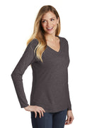 Women's Very Important Tee Long Sleeve V-Neck - Heather Charcoal