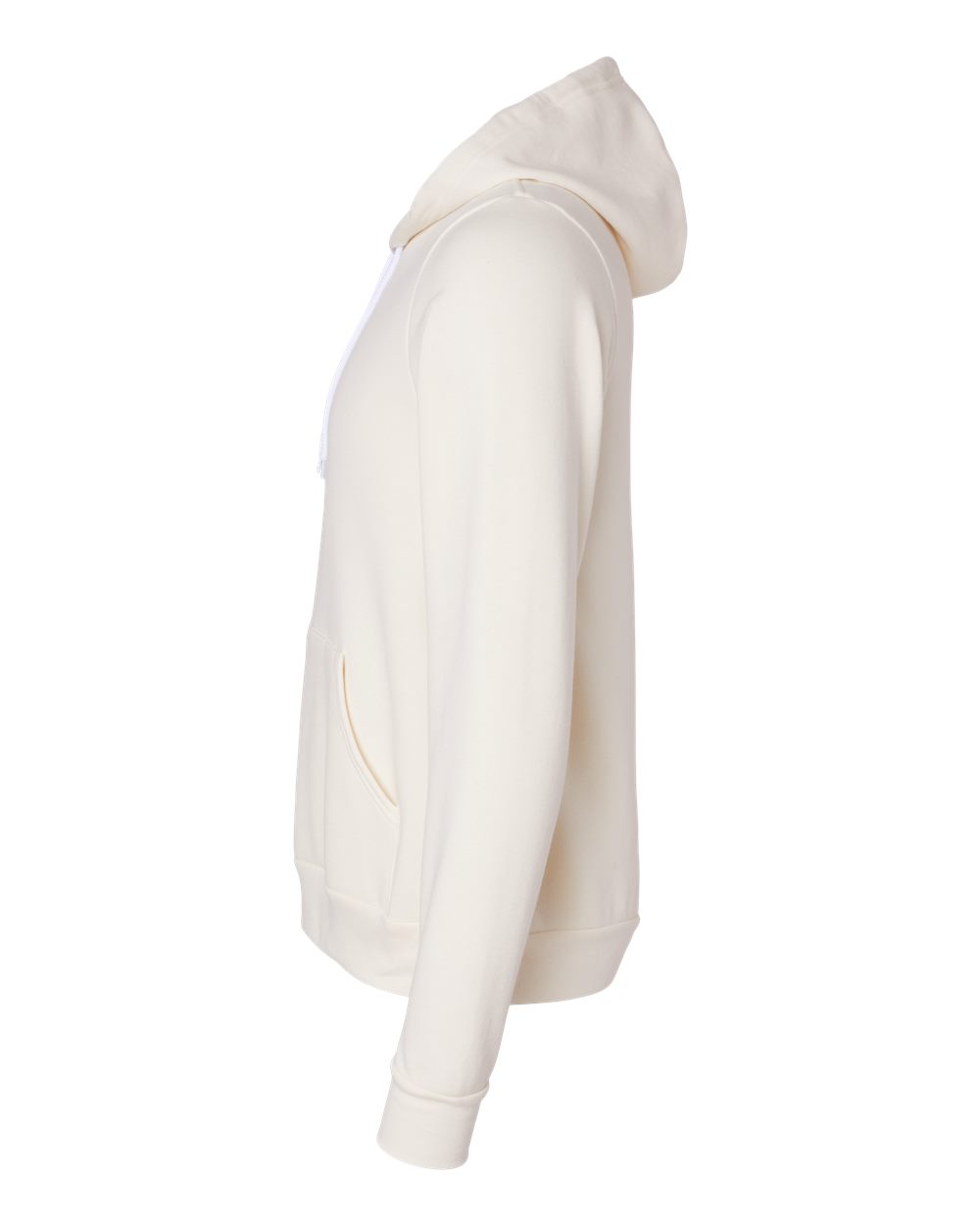 Unisex Sponge Fleece Pullover Hoodie - Natural