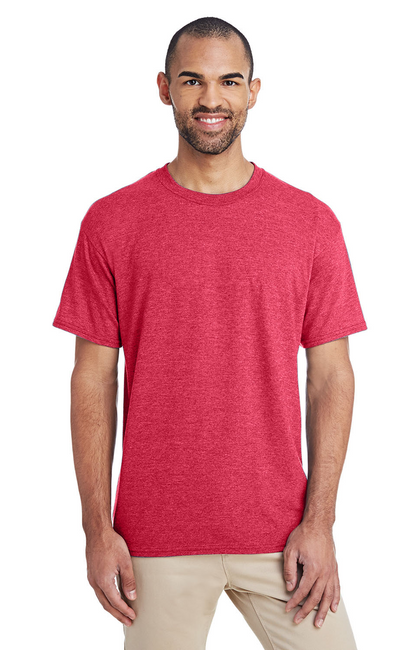 Unisex 50/50 T-Shirt - Heather Scarlet Red